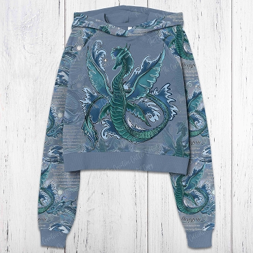 Winged Sea Dragon Print Panel
